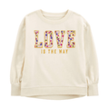 Sudadero Carters Playwear Kid Love Is The Way beige niña - Kinder Guatemala - 