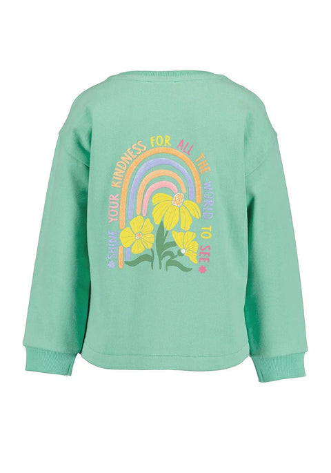 Sudadero de fleece Blue Seven Flowers verde - Kinder Guatemala -