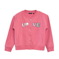Suéter Blue Seven rosado con zipper y diseño Love al frente para niña - Kinder Guatemala - 