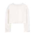 Sueter Carters con botones color beige de cardigan para niña - Kinder Guatemala - Suéter