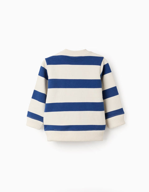SWEAT FLEECE COTTON, AZUL OSCURO, 6/9M - Kinder Guatemala -