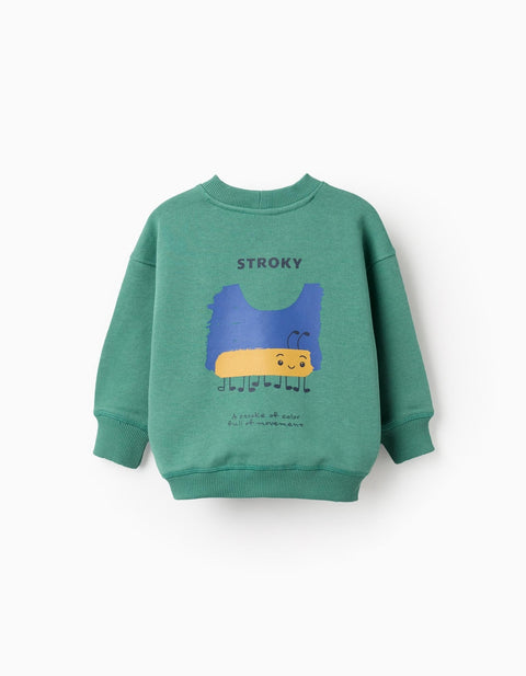 SWEAT FLEECE, VERDE, 6/9M - Kinder Guatemala -