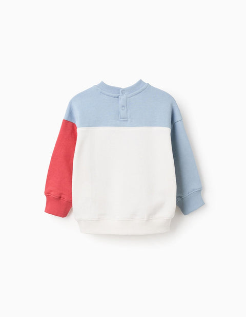 SWEATSHIRT FLEECE, AZUL CLARO, 6/9M - Kinder Guatemala -