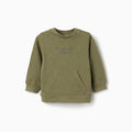 SWEATSHIRT FLEECE, DARK GREEN, 12/18M - Kinder Guatemala -