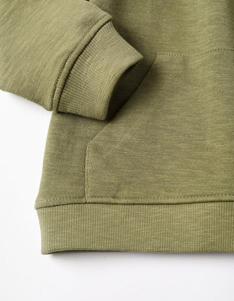 SWEATSHIRT FLEECE, DARK GREEN, 12/18M - Kinder Guatemala -