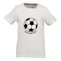 T-shirt Blue Seven manga corta diseño de pelota color blanco para niño - Kinder Guatemala - t-shirt