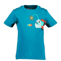T-shirt Blue Seven manga corta diseño de pez color celeste para niño - Kinder Guatemala - t-shirt