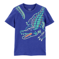 T-shirt Carter Playwear manga corta diseño de cocodrilo azul para niño - Kinder Guatemala - 