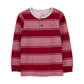 T-shirt Carters manga larga con botones rayada corinta niño - Kinder Guatemala - 