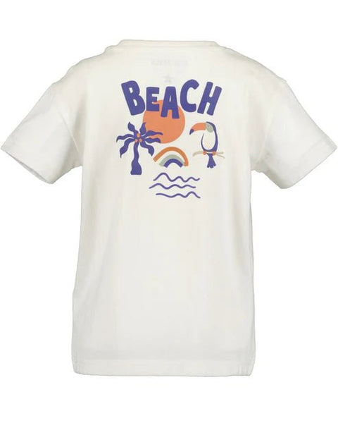 T-shirt de algodón orgánico Blue Seven Beach offwhite - Kinder Guatemala -