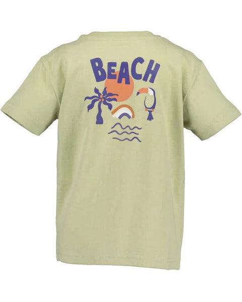 T-shirt de algodón orgánico Blue Seven diseño Beach - Kinder Guatemala -