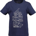 T-shirt de algodón orgánico Blue Seven Vehicle azul - Kinder Guatemala -