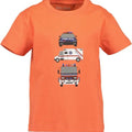T-shirt de algodón orgánico Blue Seven Vehicle naranja - Kinder Guatemala -