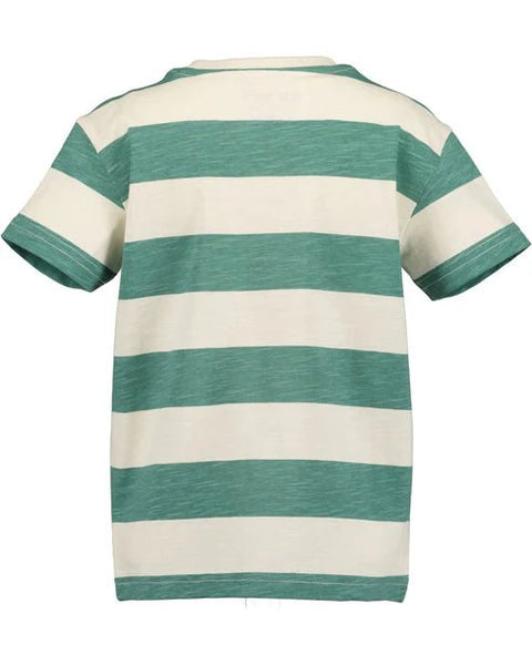 T-shirt de manga corta de Jersey Blue Seven Jungle rayas verde-blanco - Kinder Guatemala -