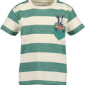 T-shirt de manga corta de Jersey Blue Seven Jungle rayas verde-blanco - Kinder Guatemala -