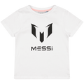 T-Shirt deportiva Messi Manga corta loggo tee Messi color blanco unisex - Kinder Guatemala - camisa manga corta