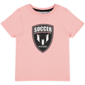 T-Shirt deportiva Messi Manga corta logo soccer tee Messi color rosado unisex - Kinder Guatemala - Playera deportiva