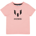T-Shirt deportiva Messi Manga corta logo tee Messi color rosado unisex - Kinder Guatemala - Playera deportiva