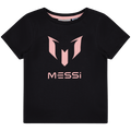 T-Shirt deportiva Messi Manga corta logo tee Messi en rosado, color negro unisex - Kinder Guatemala - Playera deportiva