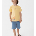 T-shirt Street Monkey manga corta color amarillo para niño - Kinder Guatemala - Camisa