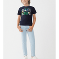 T-shirt Street Monkey manga corta color azul para niño - Kinder Guatemala - Camisa