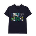 T-shirt Street Monkey manga corta color azul para niño - Kinder Guatemala - Camisa