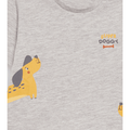 T-shirt Street Monkey manga corta color gris para niño - Kinder Guatemala - Camisa