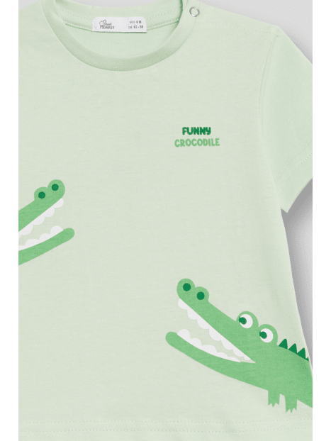 T-shirt Street Monkey manga corta diseño de cocodrilos color vende para niño - Kinder Guatemala - Camisa