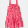 TG Fashion Dress red seersucker - Kinder Guatemala -