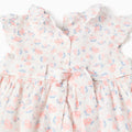 Vestido blanco Zippy floral con cuello y mangas de vuelitos - Kinder Guatemala -