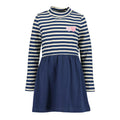 Vestido Blue Seven azul manga larga blusa rayada de cuello alto para niña. - Kinder Guatemala - 