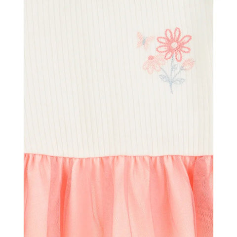 Vestido Carters manga corta falda de tutu multicolor de algodón para niña - Kinder Guatemala - Vestidos