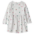 Vestido Carters manga larga con estampado de Árbol De Navidad para niña color blanco - Kinder Guatemala - Vestidos