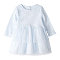 Vestido Carters manga larga de jersey color celeste para niña - Kinder Guatemala - Vestidos