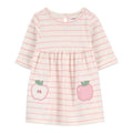 Vestido Carters manga larga rayado diseño de manzana y calzoncito para niña - Kinder Guatemala - 