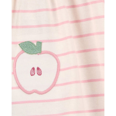 Vestido Carters manga larga rayado diseño de manzana y calzoncito para niña - Kinder Guatemala - 