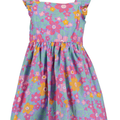 Vestido de Popeline Blue Seven Flowers multicolor - Kinder Guatemala -