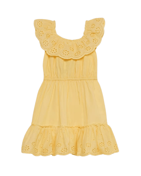 Vestido Street Monkey sin mangas color amarillo para niña - Kinder Guatemala - vestido