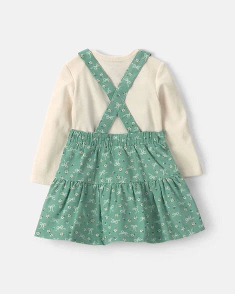 Vestido tipo Jumper Moño Floral Carter's - Kinder Guatemala - Vestidos