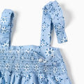 Vestido Zippy celeste estampado con tirantes - Kinder Guatemala -