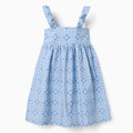 Vestido Zippy celeste estampado con tirantes - Kinder Guatemala -