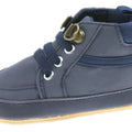 Zapato Beppi en tela con broche de velcroy cintas para calzar y ajustar fácilmente, suela de goma suave y antideslizante color azul para niño - Kinder Guatemala - Zapatos Casuales