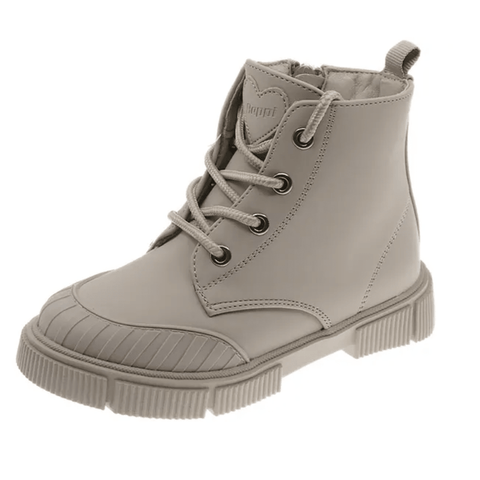 Zapato Beppi tipo bota con zipper lateral para niña color Beige - Kinder Guatemala - 