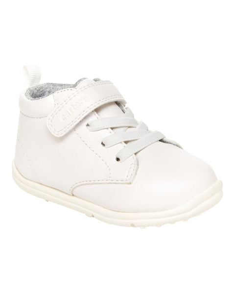 Zapato Carters Casual con cincho de velcro y cintas color blanco para niño - Kinder Guatemala - Zapatos Casuales