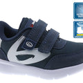 Zapatos deportivos Beppi azul con contraste V en blanco y cierre con velcros - Kinder Guatemala - 