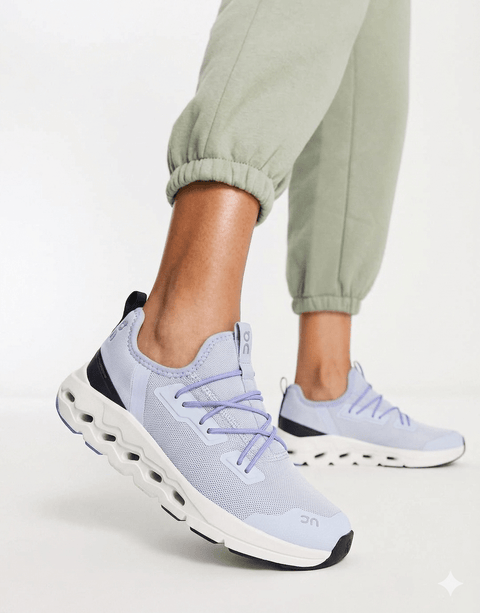 Zapatos deportivos On Cloudleap color lavanda y blanco para uso diario - Kinder Guatemala -
