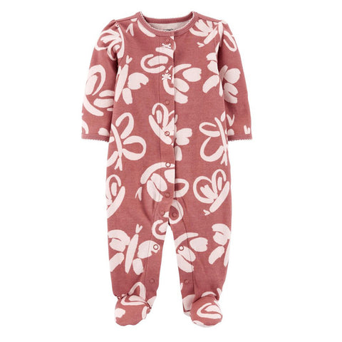 Carters - Pijama con pies estampada mariposas