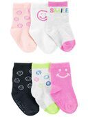 Carters Calcetas para niñas 6 pares multicolor