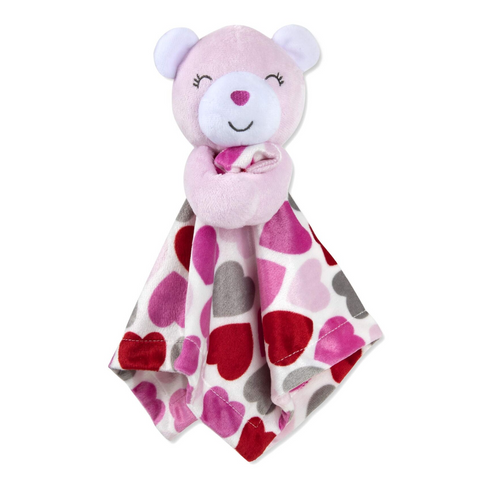 AD Sutton - Frazada de seguridad con oso rosada niña