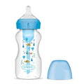 Dr. Browns - 9oz pacha Cuello Ancho, azul Alpine Options - Kinder Guatemala - 